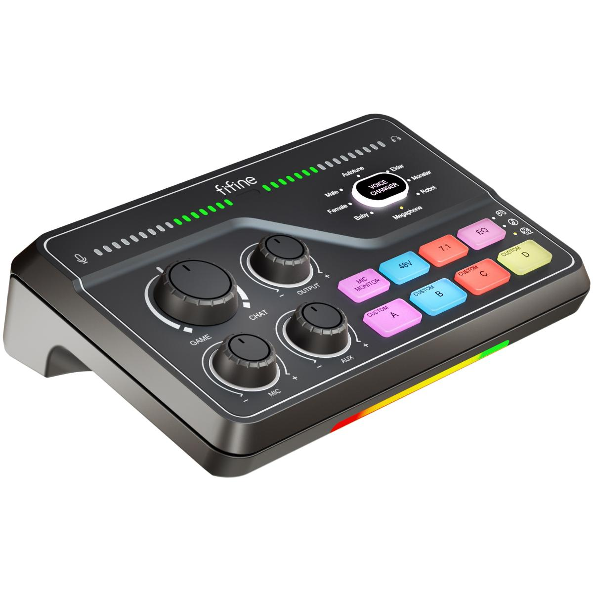 FIFINE SC8 USB AUDIO MIXER FOR PC PS4 FIFINE SC8 USB AUDIO MIXER FOR PC PS4